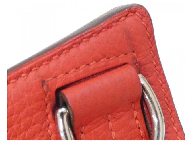 Borsa a Spalla Jypsiere 28cm di Hermès Rosso - vista 5