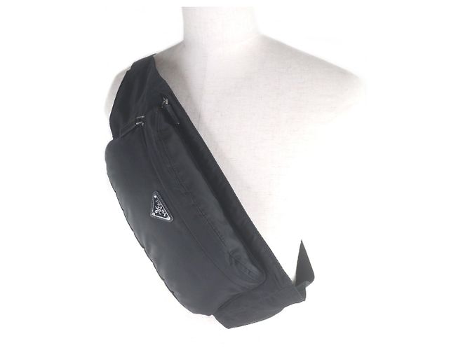 Bolsa de Ombro com Logo Triangular 2VL132 da Prada Preto - vista 2