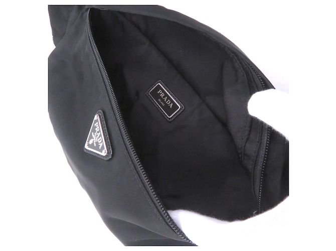 Bolsa de Ombro com Logo Triangular 2VL132 da Prada Preto - vista 6