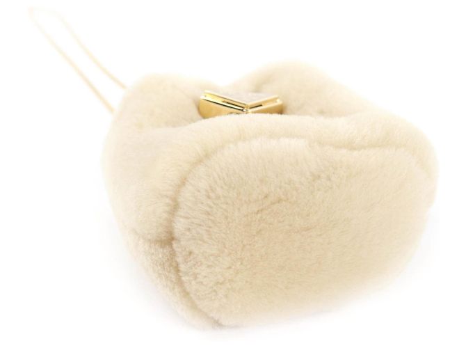 Pochette Mini in Pelle di Pecora Prada - Beige Ecru - vista 3