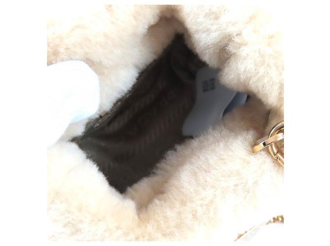 Pochette Mini in Pelle di Pecora Prada - Beige Ecru - vista 4