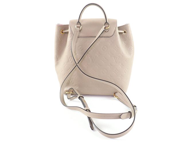 Zaino Montsouris PM Louis Vuitton Beige - vista 3