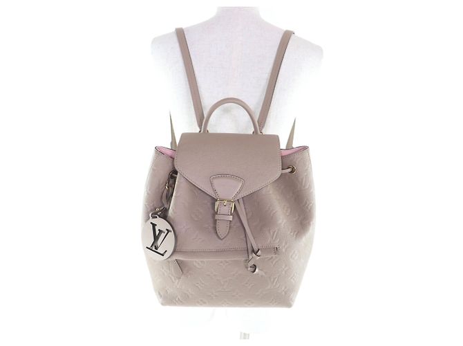 Zaino Montsouris PM Louis Vuitton Beige - vista 6