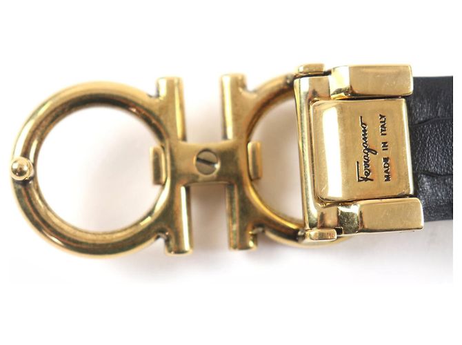 Cintura in pelle Gancini di Salvatore Ferragamo - vista 5