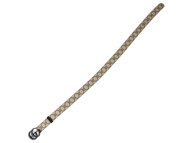 Gucci GG Marmont Supreme Gürtel Schwarz Beige - Ansicht 5