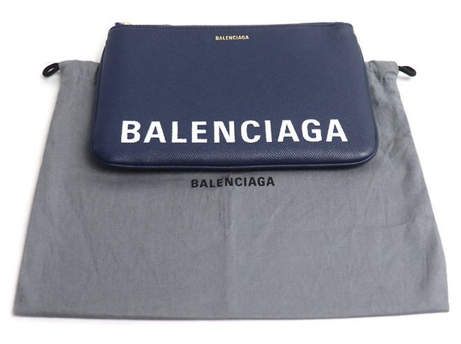 Borsa Clutch Ville di Balenciaga Blu navy - vista 6