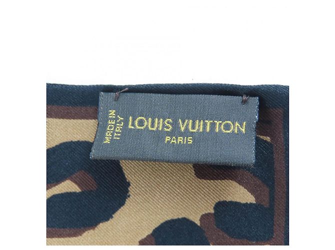 Sciarpa Tippet in seta marrone e pelliccia di volpe Louis Vuitton - vista 9