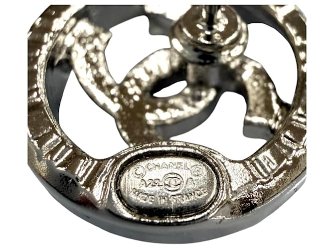Orecchini a perno Coco Mark in argento di Chanel - vista 8