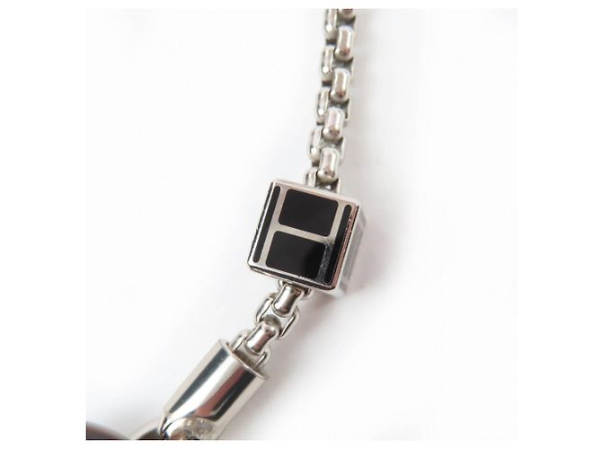 Hermès Collana Pendente H-logo Meli Melo HERMES Nero Argento - vista 5