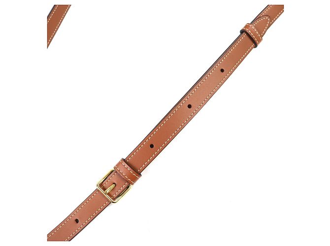 Céline Borsa a Spalla Celine 19150 Folco Medium Triomphe in Tela Marrone - vista 11