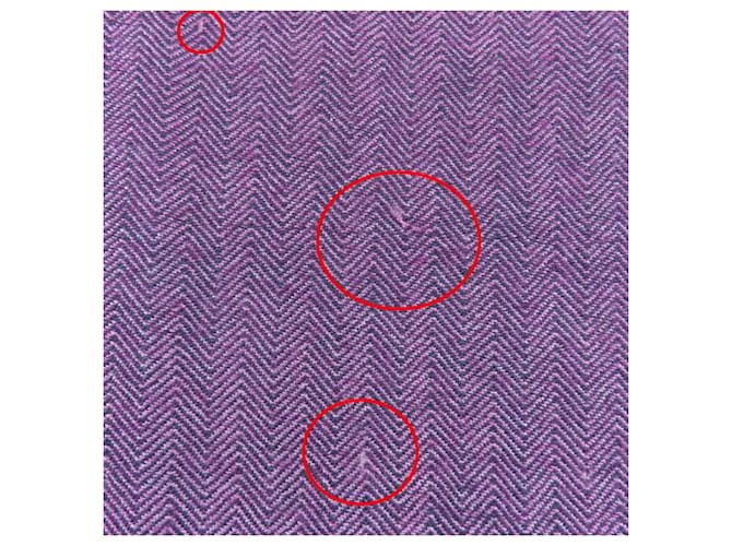Sciarpa in cashmere Hermès in blu navy e viola Porpora - vista 10