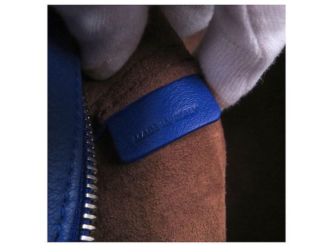 Céline Borsa messenger in pelle di vitello Takeaway di Celine Blu - vista 11