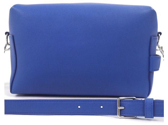 Céline Borsa messenger in pelle di vitello Takeaway di Celine Blu - vista 3