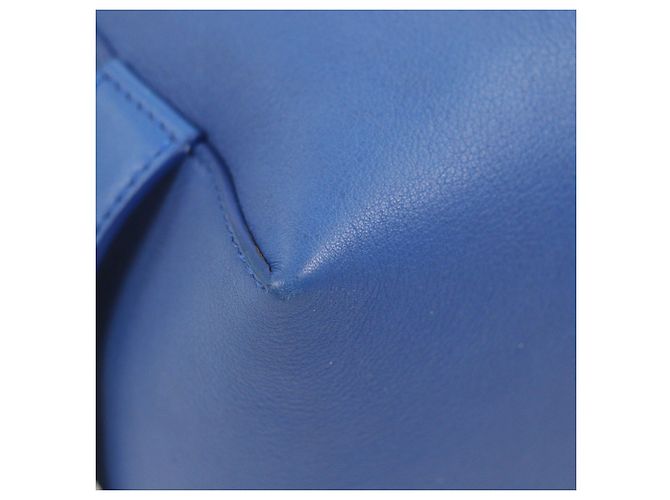 Céline Borsa messenger in pelle di vitello Takeaway di Celine Blu - vista 7