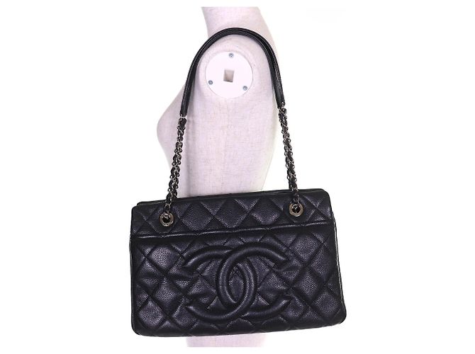 Chanel Matelassé Kettentasche Schwarz - Ansicht 9