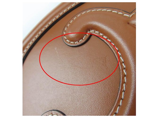 Céline Borsa a Spalla in Pelle Triomphe di Celine Marrone - vista 12