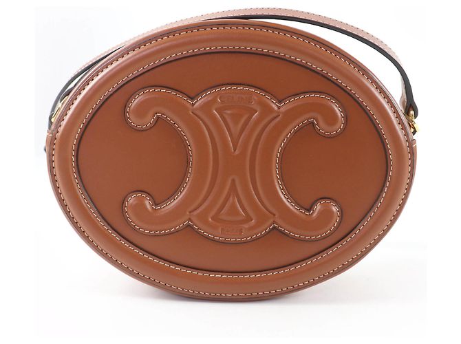 Céline Borsa a Spalla in Pelle Triomphe di Celine Marrone - vista 3
