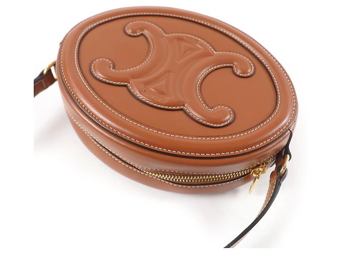 Céline Borsa a Spalla in Pelle Triomphe di Celine Marrone - vista 6