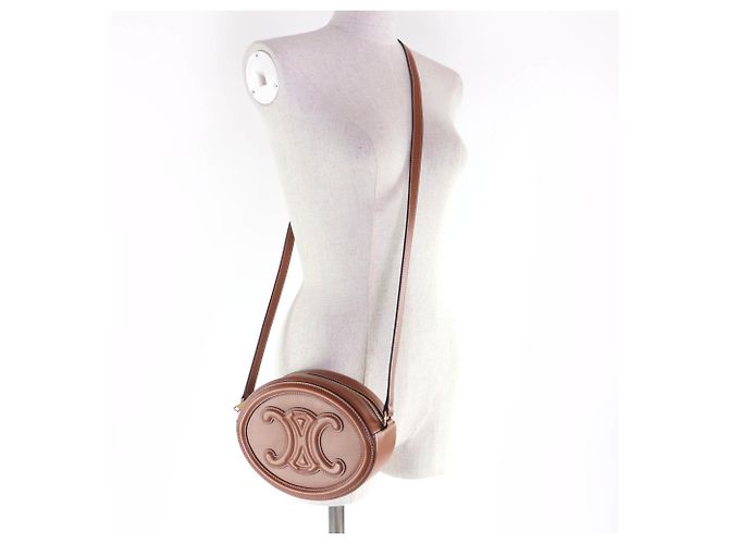 Céline Borsa a Spalla in Pelle Triomphe di Celine Marrone - vista 8