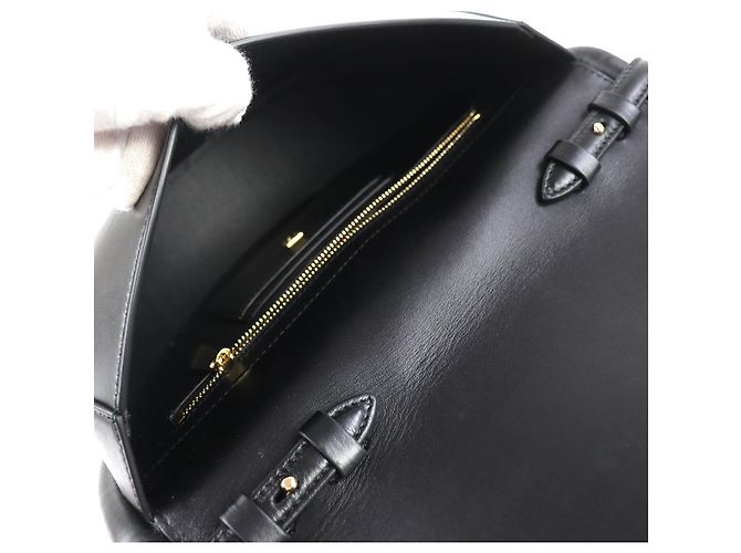 Sac à main en cuir 2-en-1 Salvatore Ferragamo Noir - vue 10
