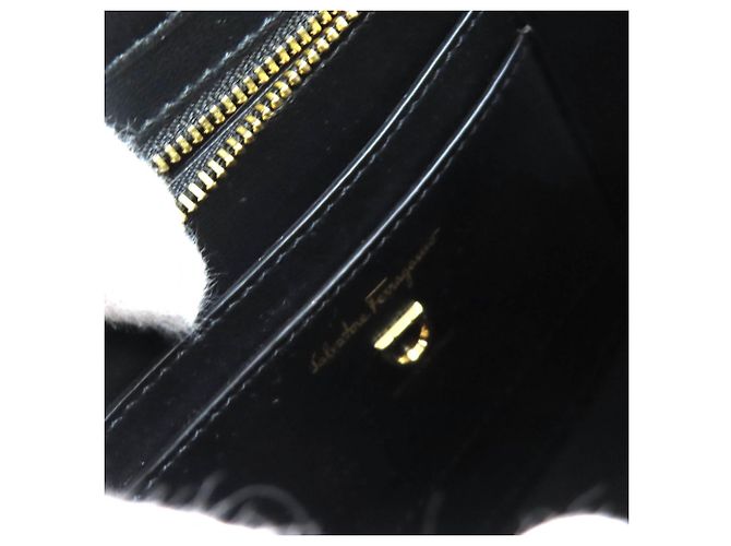 Sac à main en cuir 2-en-1 Salvatore Ferragamo Noir - vue 15