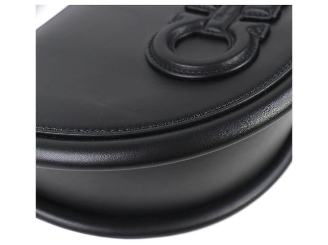 Sac à main en cuir 2-en-1 Salvatore Ferragamo Noir - vue 8
