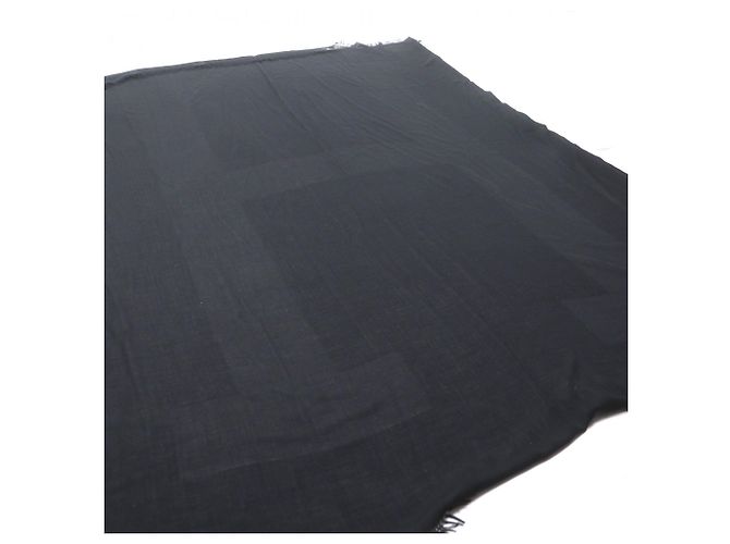 Stola in cashmere e lana con logo H di Hermès Nero - vista 4