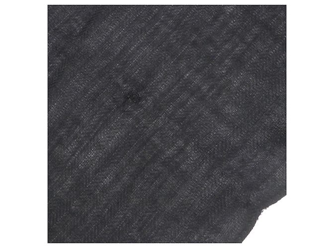 Stola in cashmere e lana con logo H di Hermès Nero - vista 7
