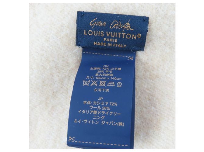 Louis Vuitton Multi-color Cashmere Wool Stole Multiple colors - view 8