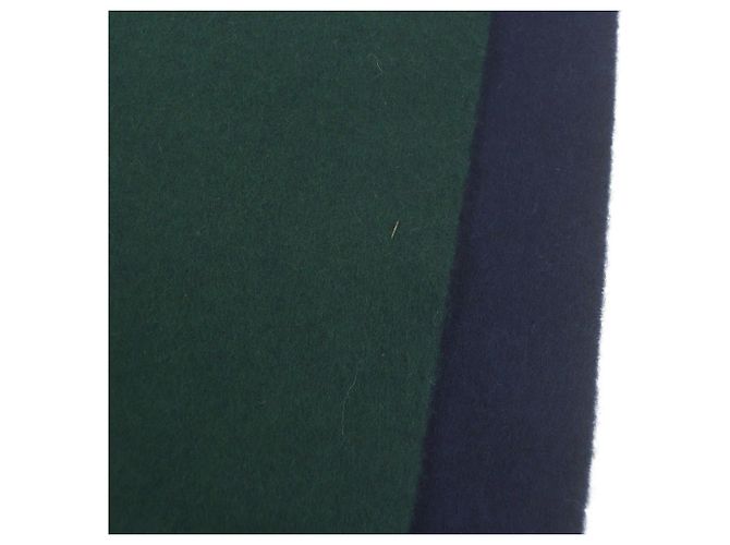 Stola Anagram in lana e cashmere Loewe Verde Blu navy - vista 4