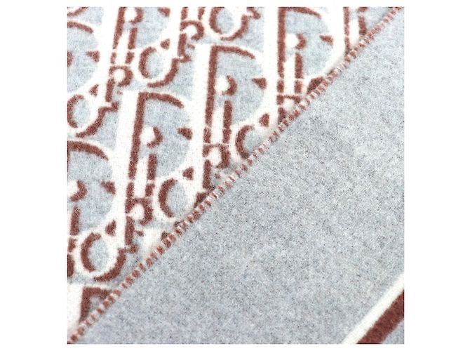 Coperta indossabile in lana e cashmere Christian Dior Homme Marrone Beige - vista 4