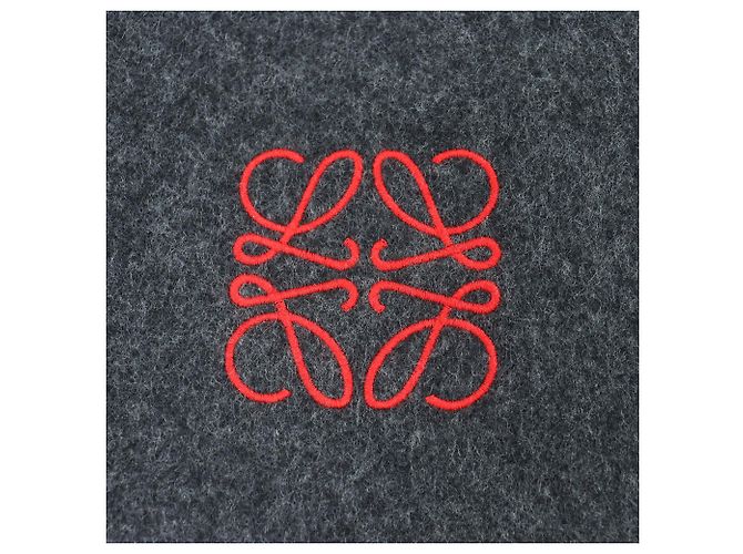 Stola in lana e cashmere Loewe Marrone Rosso - vista 6