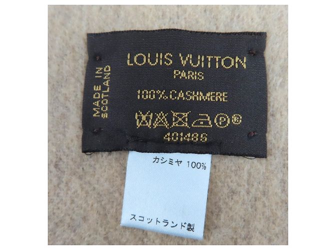 Sciarpa in cashmere marrone Louis Vuitton - vista 6