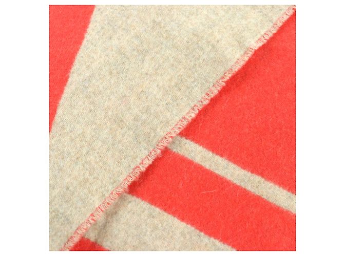Sciarpa in cashmere Love Story di Hermès Rosso Beige - vista 4