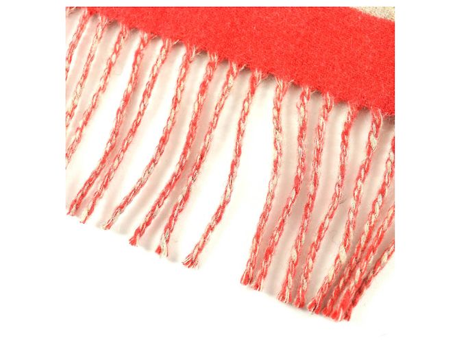 Sciarpa in cashmere Love Story di Hermès Rosso Beige - vista 5