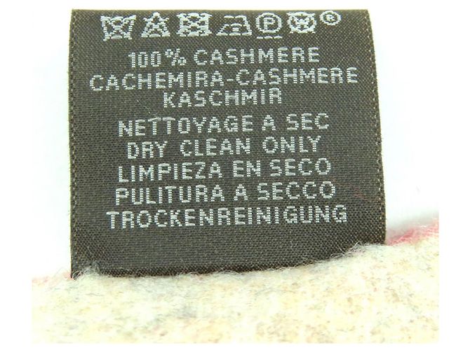 Sciarpa in cashmere Love Story di Hermès Rosso Beige - vista 8