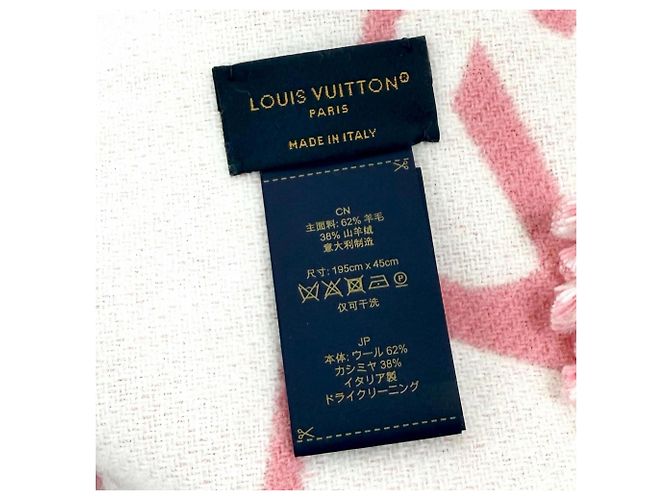 Stola in lana e cashmere Rose Litchi di Louis Vuitton Rosa - vista 8