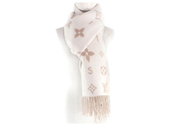 Sciarpa Reykjavik Cloud di Louis Vuitton Beige - vista 3