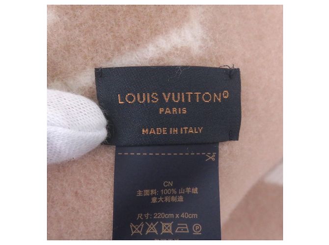 Sciarpa Reykjavik Cloud di Louis Vuitton Beige - vista 7