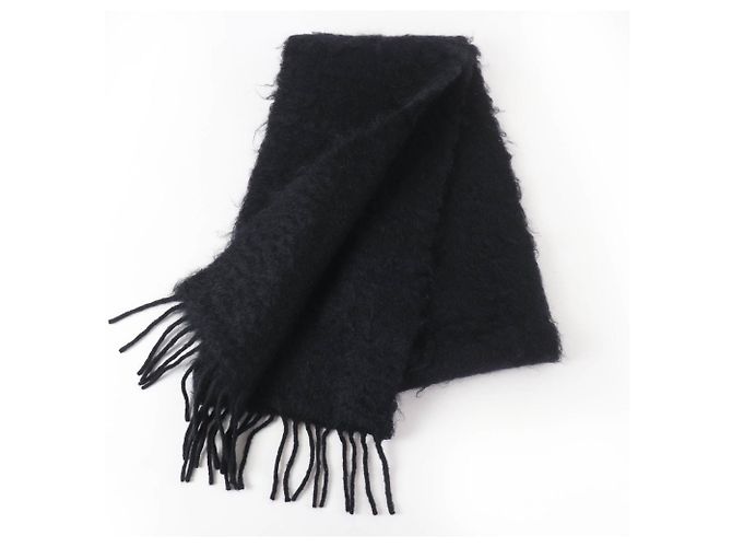 Stola in mohair e lana nera Loewe Nero - vista 2