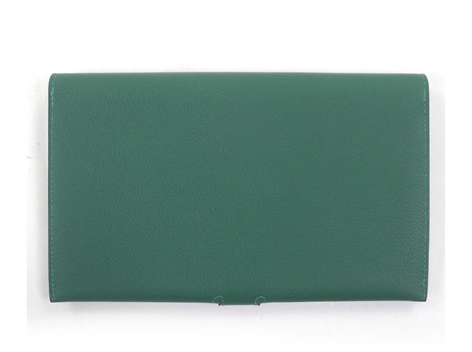Portafoglio Lungo Hermès in Verde Scuro - vista 3