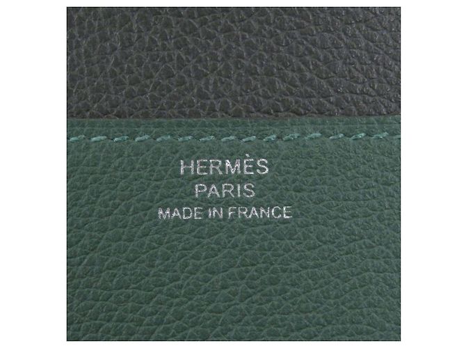 Portafoglio Lungo Hermès in Verde Scuro - vista 8