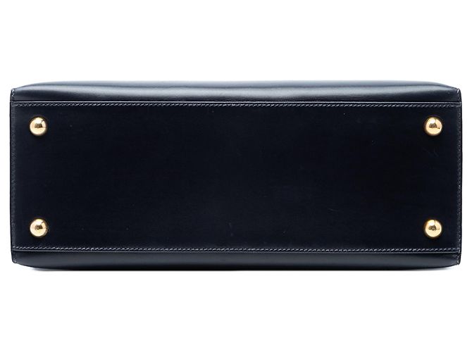 Hermès Scatola Blu Vitello Dalvy 30 Blu navy - vista 3