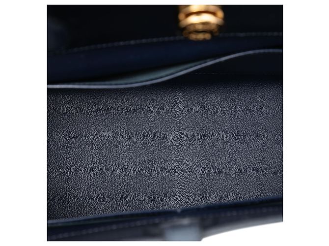 Hermès Scatola Blu Vitello Dalvy 30 Blu navy - vista 4