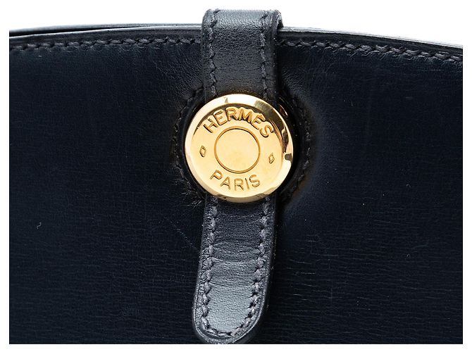 Hermès Scatola Blu Vitello Dalvy 30 Blu navy - vista 5