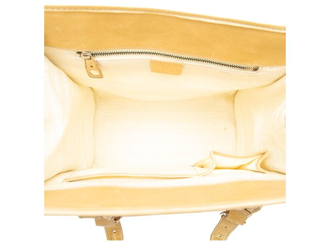 16 Céline Celine Gelbe Macadam-embossierte Leder-Handtasche - Ansicht 4