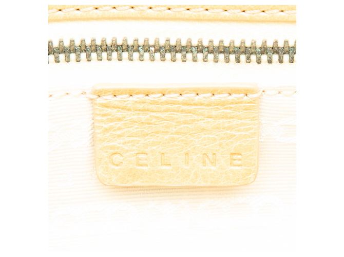 16 Céline Celine Gelbe Macadam-embossierte Leder-Handtasche - Ansicht 5