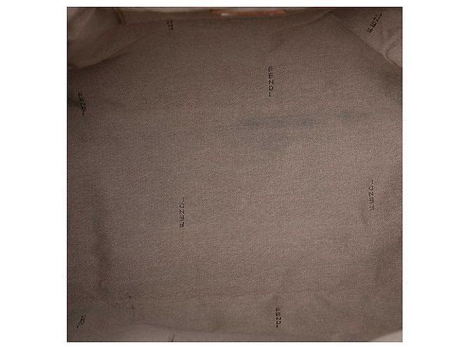 Fendi Braune Zucchino Canvas Tote Hellbraun - Ansicht 4