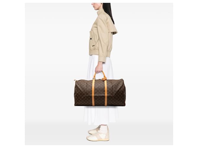 Louis Vuitton Keepall 60 Monogram Marrone - vista 7
