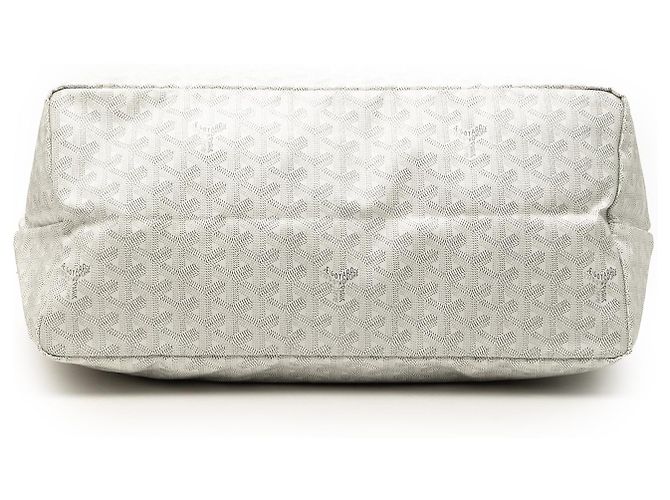 Goyard Saint Louis GM in Goyardine bianca Bianco - vista 3